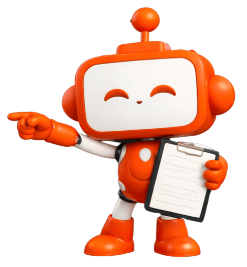 mascote apontando para currículo